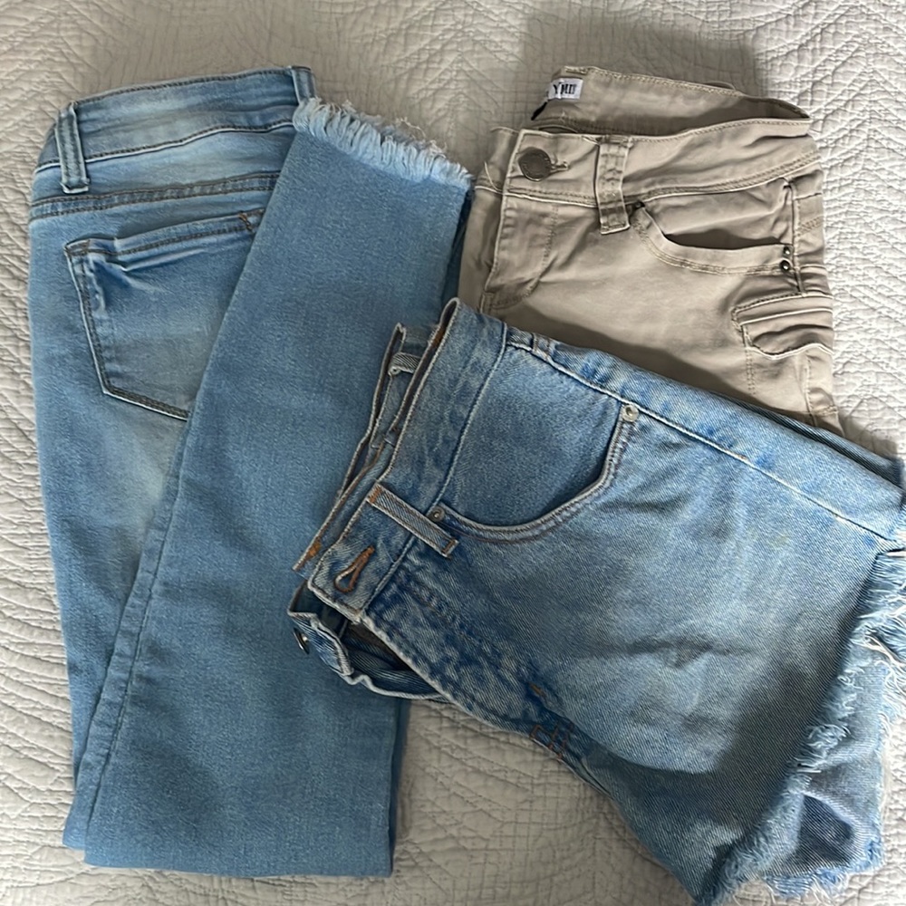 Lot of Jean shorts/Jeans size 3/4